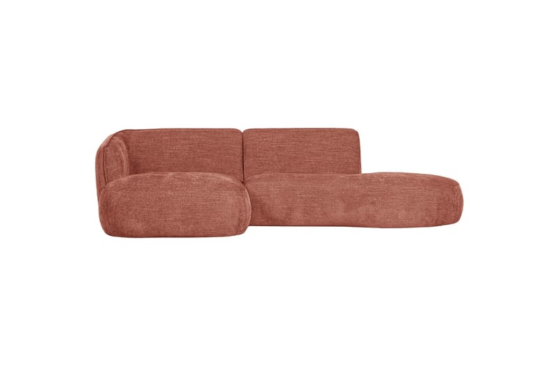 More 2-sits Vänster L-formad Modulsoffa med Schäslong i Tyg - Rosa - Möbler - Soffa - Modulsoffor - Komplett modulsoffa