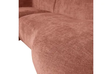 More 2-sits Vänster L-formad Modulsoffa med Schäslong i Tyg - Rosa - Möbler - Soffa - Modulsoffor - Komplett modulsoffa