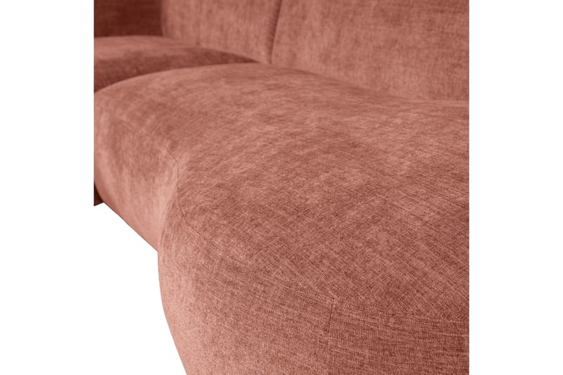 More 2-sits Vänster L-formad Modulsoffa med Schäslong i Tyg - Rosa - Möbler - Soffa - Modulsoffor - Komplett modulsoffa