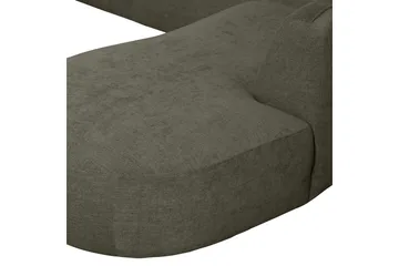 More 4-sits Högervänd U-formad Modulsoffa 353 cm i Tyg - Grön - Möbler - Soffa - Modulsoffor - Komplett modulsoffa
