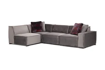 Nightcap Soffa m. Divan 4-sits - Grå - Möbler - Soffa - Modulsoffor - Komplett modulsoffa
