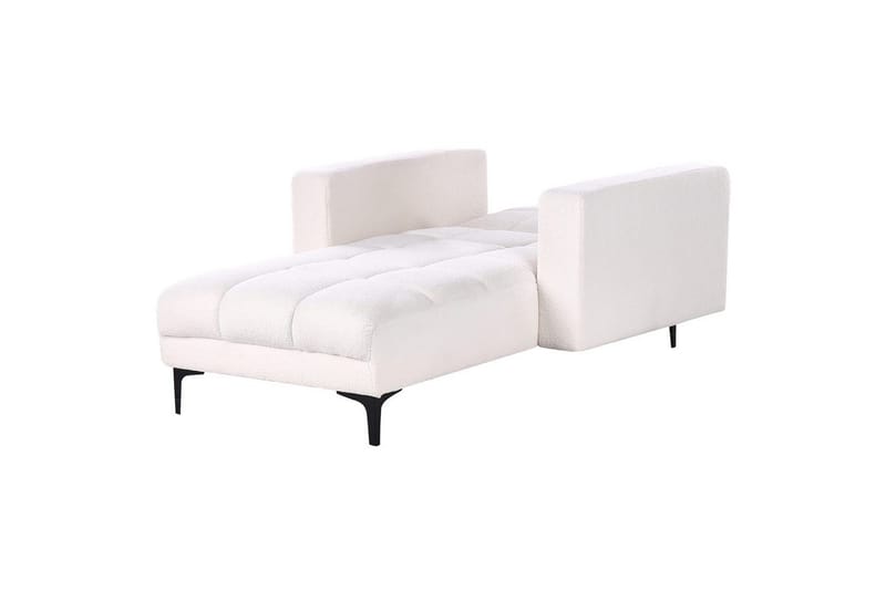 Schäslong Alnes Vit/Svart - Vit/Svart - Möbler - Stolar & fåtöljer - Fåtölj - Schäslongfåtölj & divanfåtölj