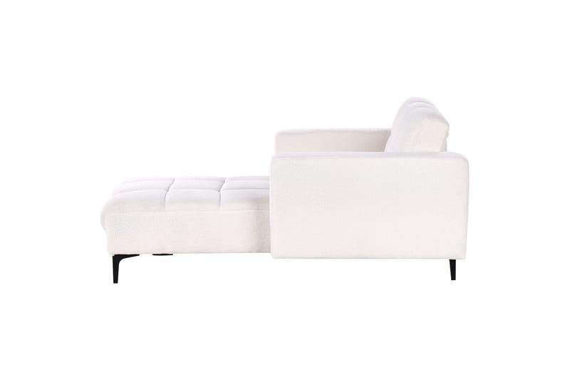 Schäslong Alnes Vit/Svart - Vit/Svart - Möbler - Soffa - Modulsoffor - Övriga moduler till modulsoffa