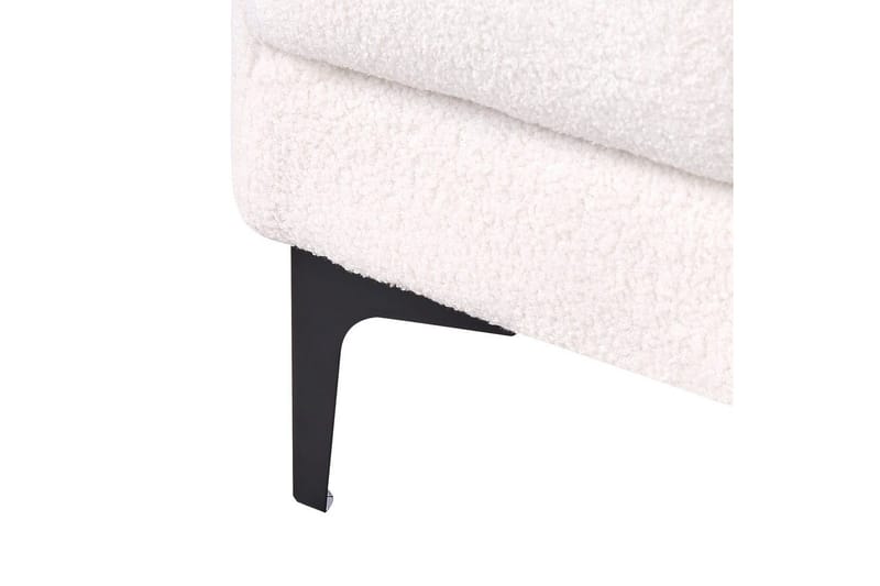Schäslong Alnes Vit/Svart - Vit/Svart - Möbler - Stolar & fåtöljer - Fåtölj - Schäslongfåtölj & divanfåtölj