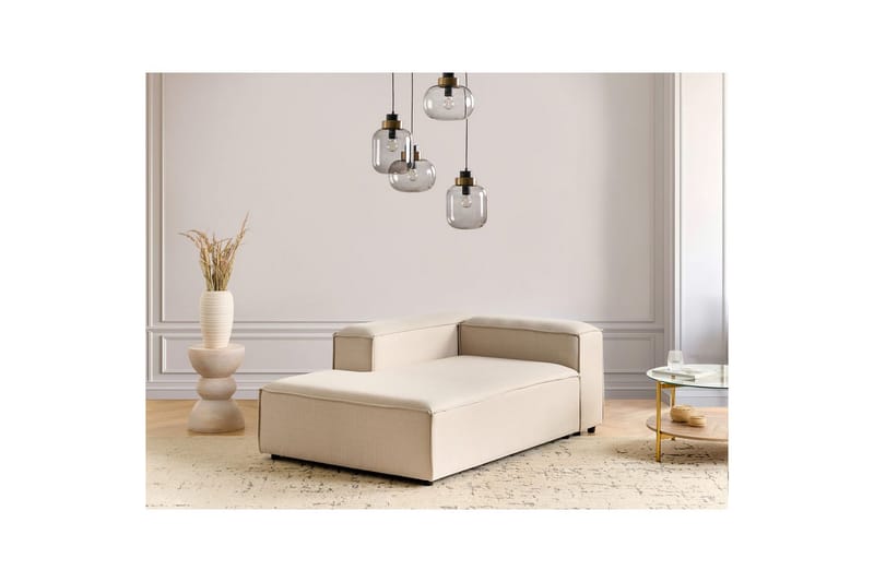 Schäslong Ardal Beige, svart, Högervänd - Beige, svart, Högervänd - Möbler - Soffa - Modulsoffor - Övriga moduler till modulsoffa