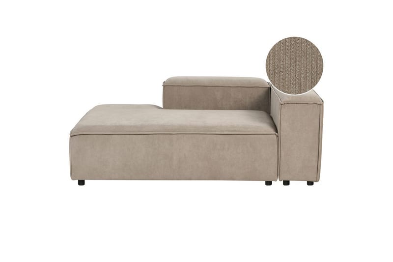 Schäslong Ardal Taupe, svart, Högervänd - Taupe, svart, Högervänd - Möbler - Soffa - Modulsoffor - Övriga moduler till modulsoffa