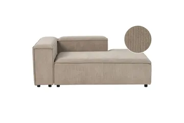 Schäslong Ardal Taupe, svart, Vänstervänd