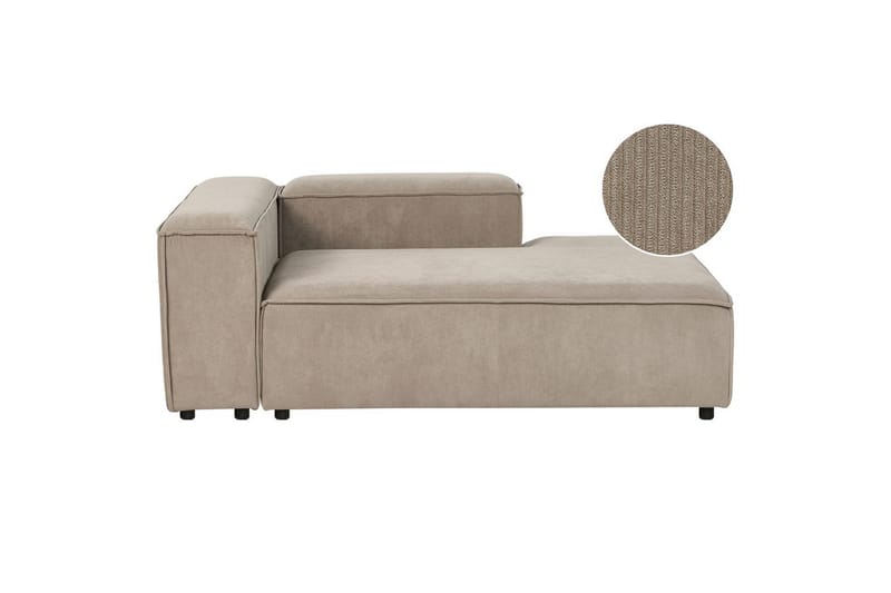 Schäslong Ardal Taupe, svart, Vänstervänd, Taupe, svart, Vänstervänd