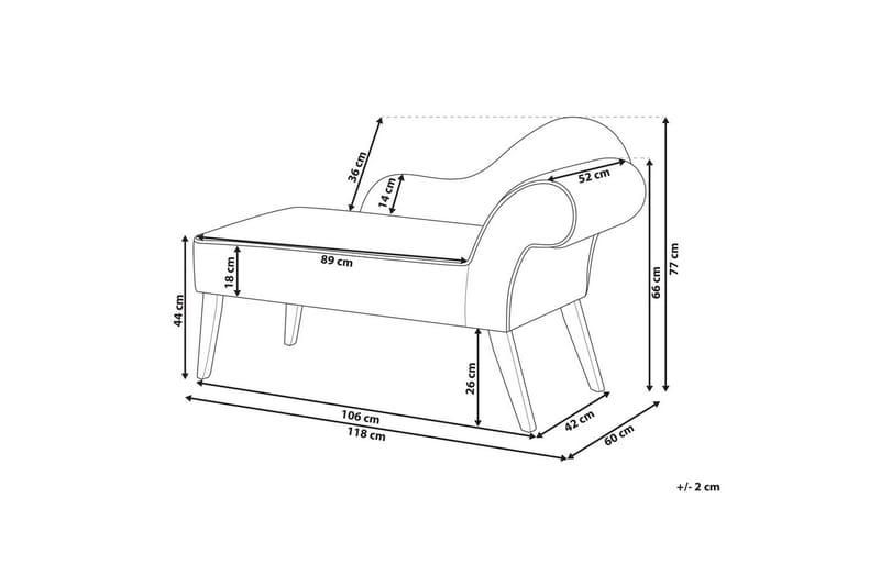 Schäslong Biarritz Gul, Svart, Högervänd - Gul, Svart, Högervänd - Möbler - Soffa - Modulsoffor - Övriga moduler till modulsoffa