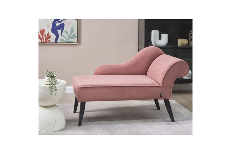 Schäslong Biarritz Rosa, Svart, Högervänd - Rosa, Svart, Högervänd - Möbler - Soffa - Modulsoffor - Övriga moduler till modulsoffa