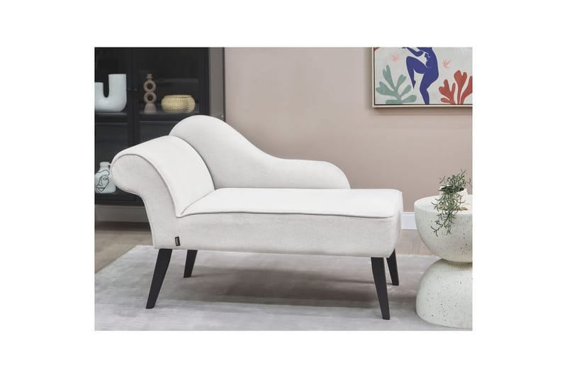 Schäslong Biarritz Vit, Svart, Vänstervänd - Vit, Svart, Vänstervänd - Möbler - Soffa - Modulsoffor - Övriga moduler till modulsoffa