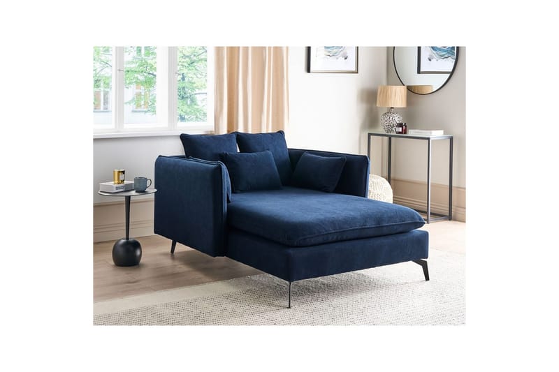 Schäslong Charmes Blå, Svart - Blå, Svart - Möbler - Soffa - Modulsoffor - Övriga moduler till modulsoffa