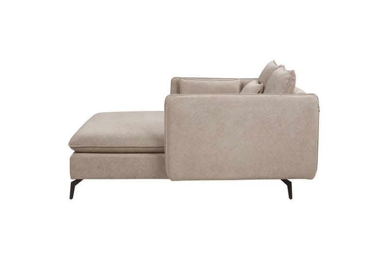 Schäslong Charmes Gråbrun, svart - Gråbrun, svart - Möbler - Soffa - Modulsoffor - Övriga moduler till modulsoffa