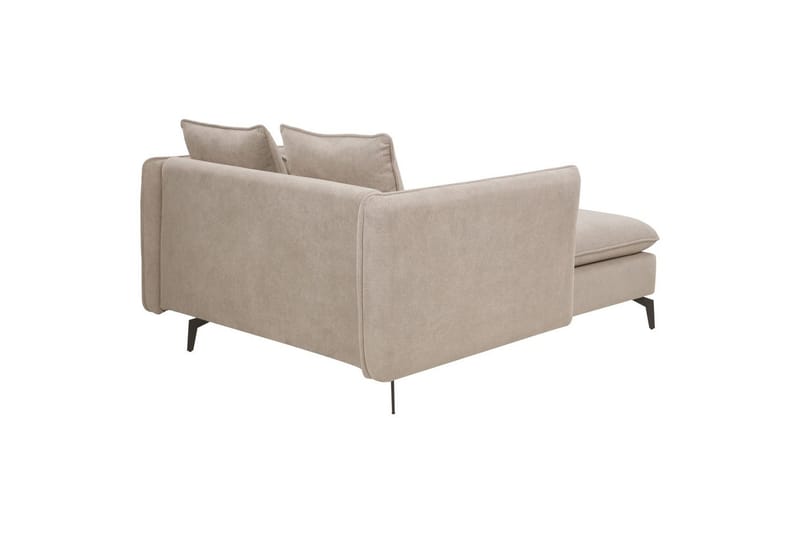 Schäslong Charmes Gråbrun, svart - Gråbrun, svart - Möbler - Soffa - Modulsoffor - Övriga moduler till modulsoffa