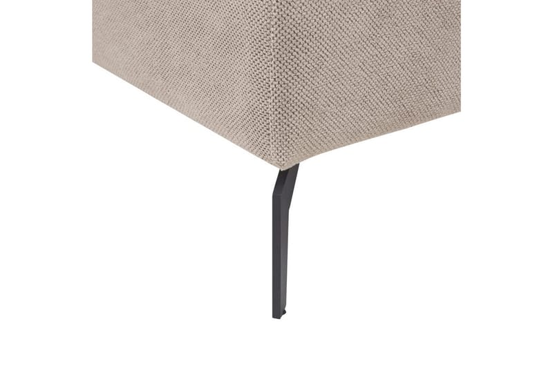 Schäslong Charmes Gråbrun, svart - Gråbrun, svart - Möbler - Soffa - Modulsoffor - Övriga moduler till modulsoffa