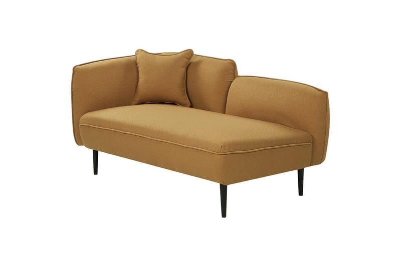 Schäslong Chevannes Gul, Svart - Gul, Svart - Möbler - Soffa - Modulsoffor - Övriga moduler till modulsoffa