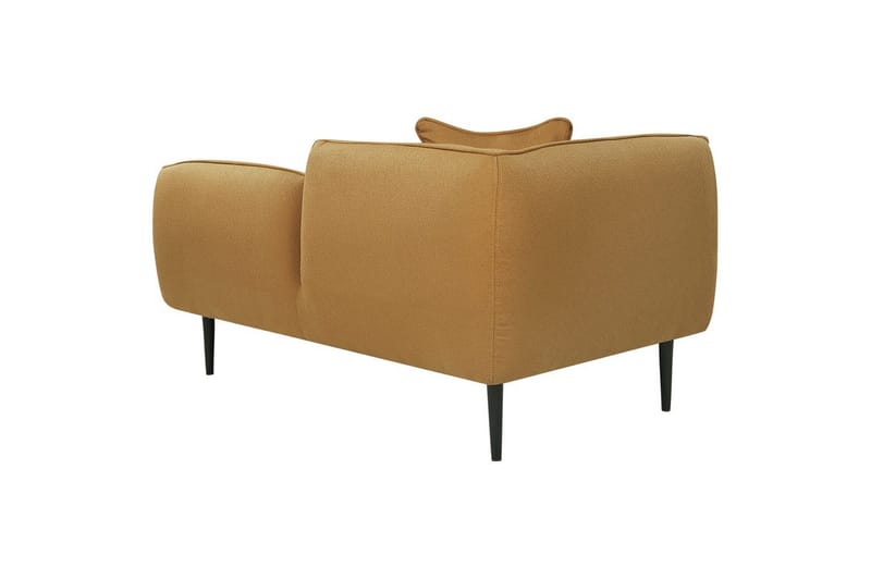Schäslong Chevannes Gul, Svart - Gul, Svart - Möbler - Soffa - Modulsoffor - Övriga moduler till modulsoffa