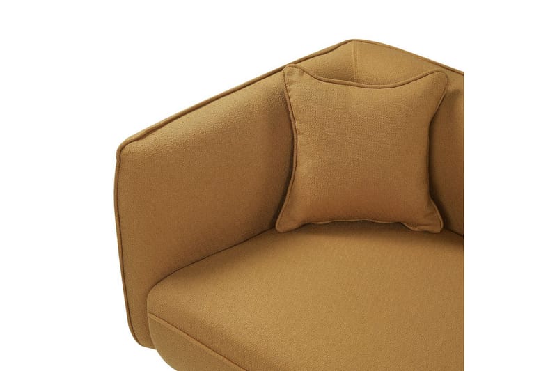Schäslong Chevannes Gul, Svart - Gul, Svart - Möbler - Soffa - Modulsoffor - Övriga moduler till modulsoffa