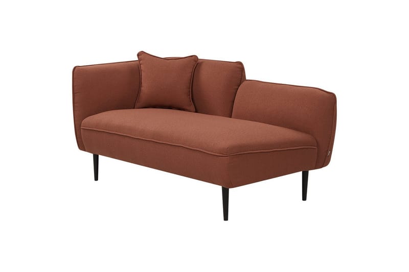 Schäslong Chevannes Röd, Svart - Röd, Svart - Möbler - Soffa - Modulsoffor - Övriga moduler till modulsoffa
