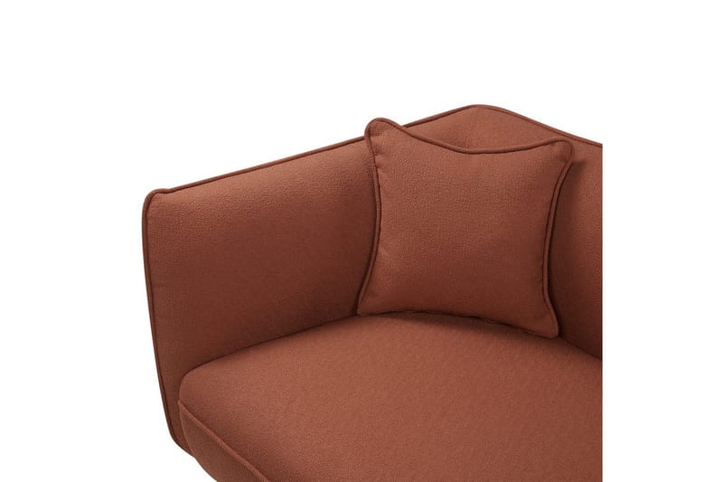 Schäslong Chevannes Röd, Svart - Röd, Svart - Möbler - Soffa - Modulsoffor - Övriga moduler till modulsoffa