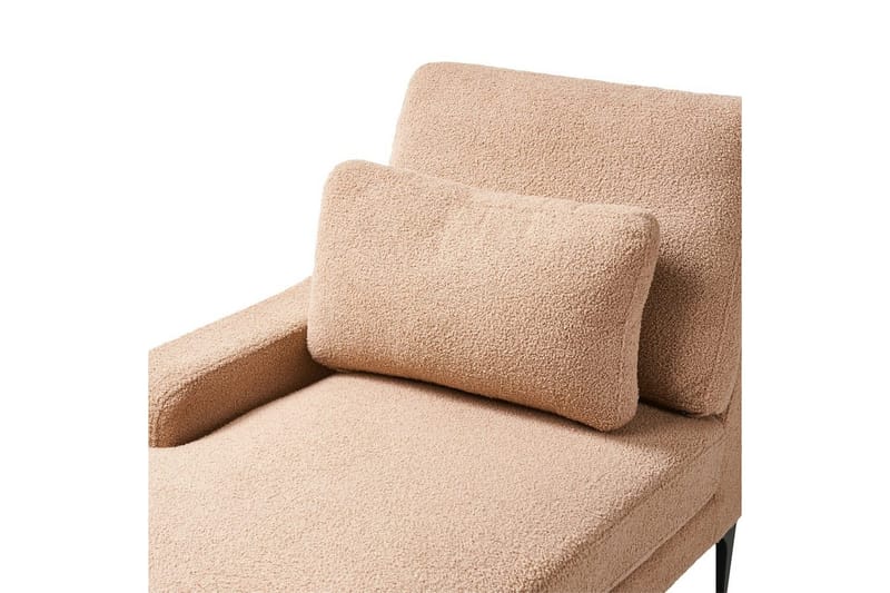 Schäslong Ewron Beige, svart, Högervänd - Beige, svart, Högervänd - Möbler - Soffa - Modulsoffor - Övriga moduler till modulsoffa
