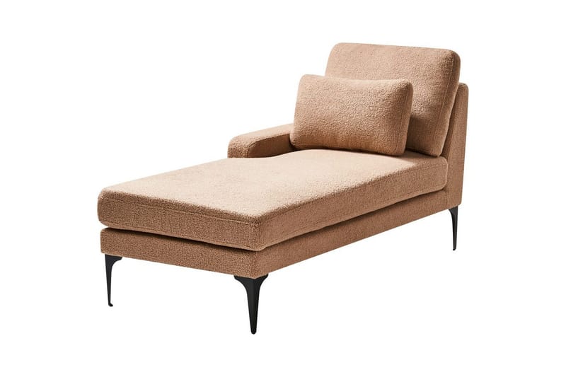 Schäslong Ewron Beige, svart, Högervänd - Beige, svart, Högervänd - Möbler - Soffa - Modulsoffor - Övriga moduler till modulsoffa