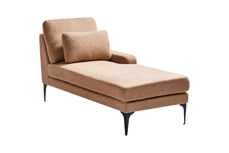 Schäslong Ewron Beige, svart, Vänstervänd - Beige, svart, Vänstervänd - Möbler - Soffa - Modulsoffor - Övriga moduler till modulsoffa