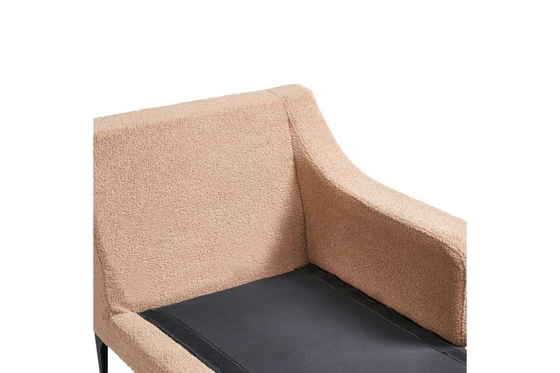 Schäslong Ewron Beige, svart, Vänstervänd - Beige, svart, Vänstervänd - Möbler - Soffa - Modulsoffor - Övriga moduler till modulsoffa