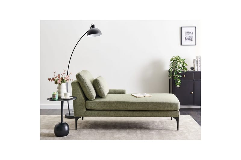 Schäslong Ewron Grön, Svart, Vänstervänd - Grön, Svart, Vänstervänd - Möbler - Soffa - Modulsoffor - Övriga moduler till modulsoffa