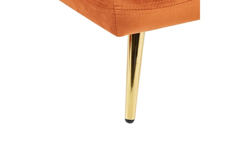 Schäslong Gonesse Orange, guld - Orange, guld - Möbler - Soffa - Modulsoffor - Övriga moduler till modulsoffa