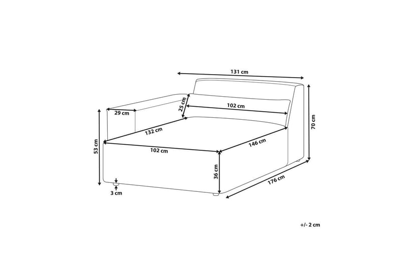 Schäslong Hellnar Brun, Högervänd - Brun, Högervänd - Möbler - Soffa - Modulsoffor - Övriga moduler till modulsoffa