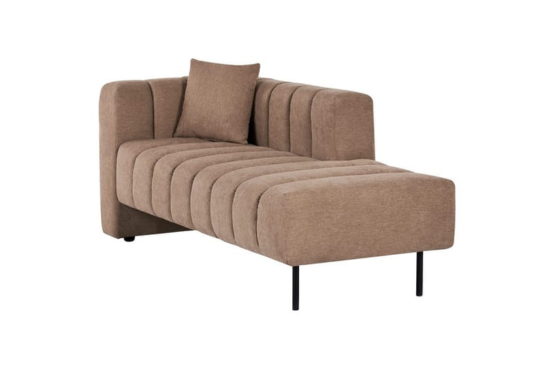 Schäslong Lannils Brun, Svart, Vänstervänd - Brun, Svart, Vänstervänd - Möbler - Soffa - Modulsoffor - Övriga moduler till modulsoffa
