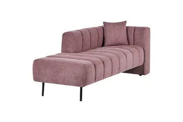 Schäslong Lannils Rosa, Svart, Högervänd - Rosa - Möbler - Soffa - Modulsoffor - Övriga moduler till modulsoffa