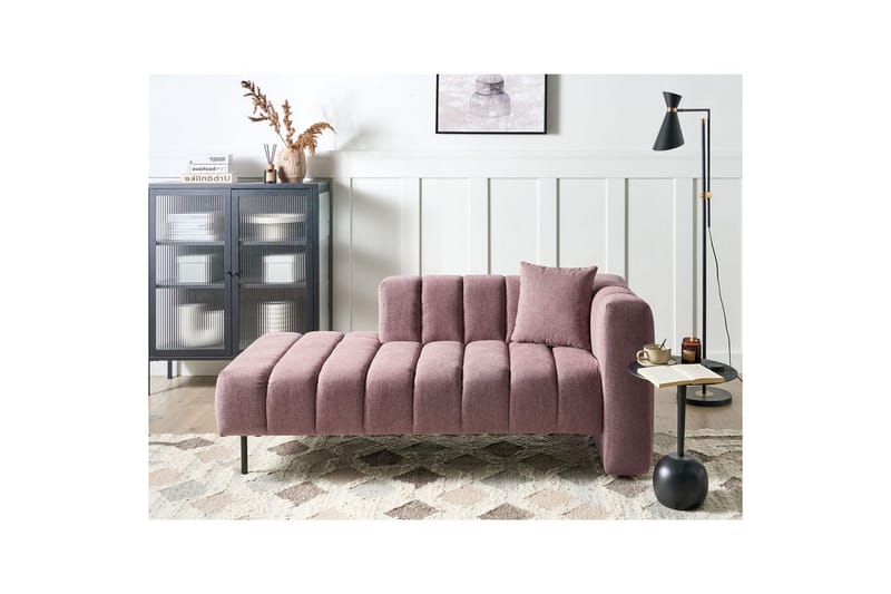 Schäslong Lannils Rosa, Svart, Högervänd - Rosa - Möbler - Soffa - Modulsoffor - Övriga moduler till modulsoffa