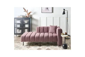 Schäslong Lannils Rosa, Svart, Högervänd - Rosa - Möbler - Soffa - Modulsoffor - Övriga moduler till modulsoffa
