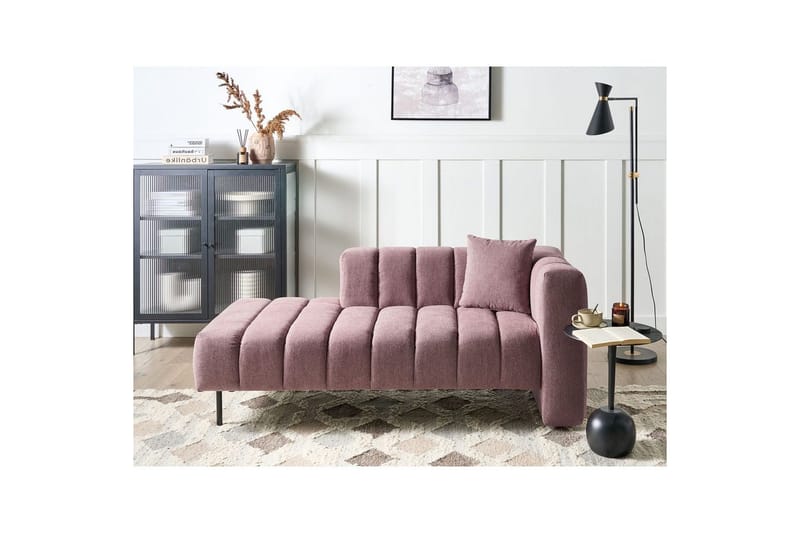Schäslong Lannils Rosa, Svart, Högervänd - Rosa - Möbler - Soffa - Modulsoffor - Övriga moduler till modulsoffa