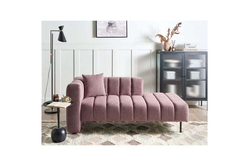 Schäslong Lannils Rosa, Svart, Vänstervänd - Rosa, Svart, Vänstervänd - Möbler - Soffa - Modulsoffor - Övriga moduler till modulsoffa