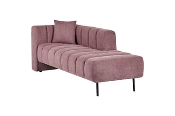 Schäslong Lannils Rosa, Svart, Vänstervänd - Rosa, Svart, Vänstervänd - Möbler - Soffa - Modulsoffor - Övriga moduler till modulsoffa