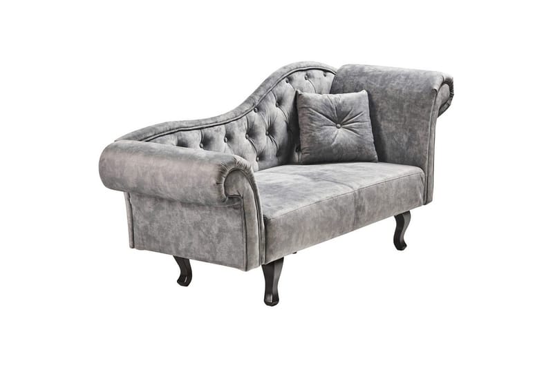 Schäslong Lattes Grå, mörkt trä, Högervänd - Grå - Möbler - Soffa - Dagbäddar