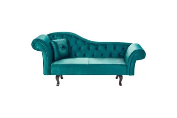 Schäslong Lattes Grönt, mörkt trä, Vänstervänd