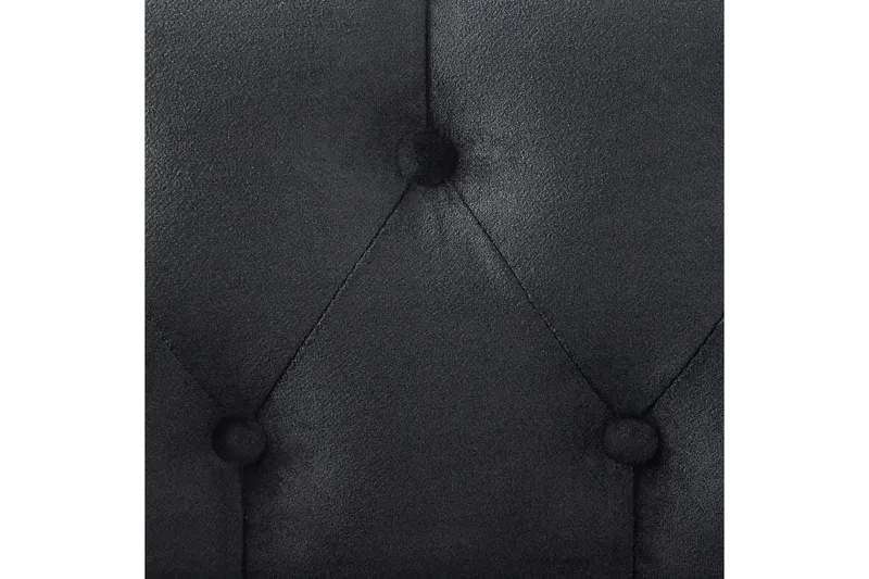 Schäslong Lattes Svart, mörkt trä, Vänstervänd - Svart, mörkt trä, Vänstervänd - Möbler - Soffa - Dagbäddar