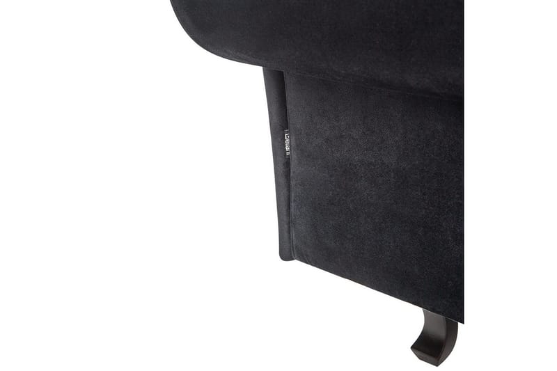 Schäslong Lattes Svart, mörkt trä, Vänstervänd - Svart, mörkt trä, Vänstervänd - Möbler - Soffa - Dagbäddar