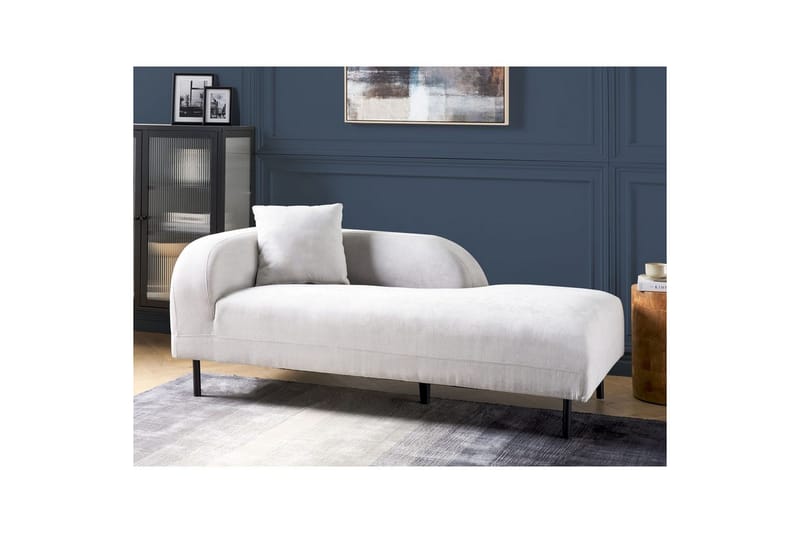 Schäslong Le Crau Grå, svart, Vänstervänd - Grå, svart, Vänstervänd - Möbler - Soffa - Modulsoffor - Övriga moduler till modulsoffa