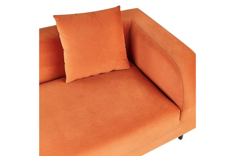 Schäslong Le Crau Orange, Svart, Högervänd - Orange, Svart, Högervänd - Möbler - Soffa - Modulsoffor - Övriga moduler till modulsoffa