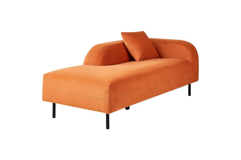 Schäslong Le Crau Orange, Svart, Högervänd - Orange, Svart, Högervänd - Möbler - Soffa - Modulsoffor - Övriga moduler till modulsoffa