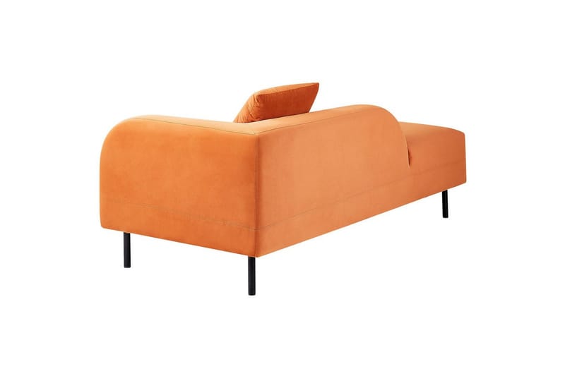 Schäslong Le Crau Orange, Svart, Högervänd - Orange, Svart, Högervänd - Möbler - Soffa - Modulsoffor - Övriga moduler till modulsoffa