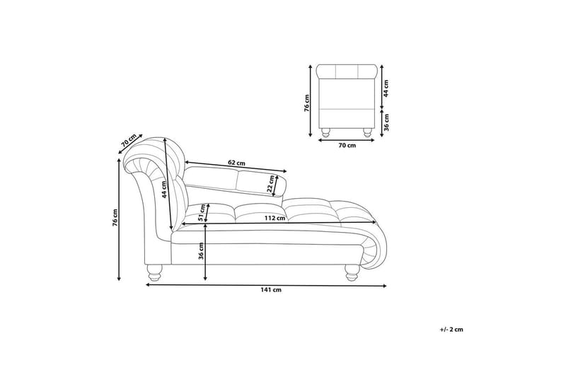 Schäslong Lormont - Möbler - Soffa - Modulsoffor - Övriga moduler till modulsoffa