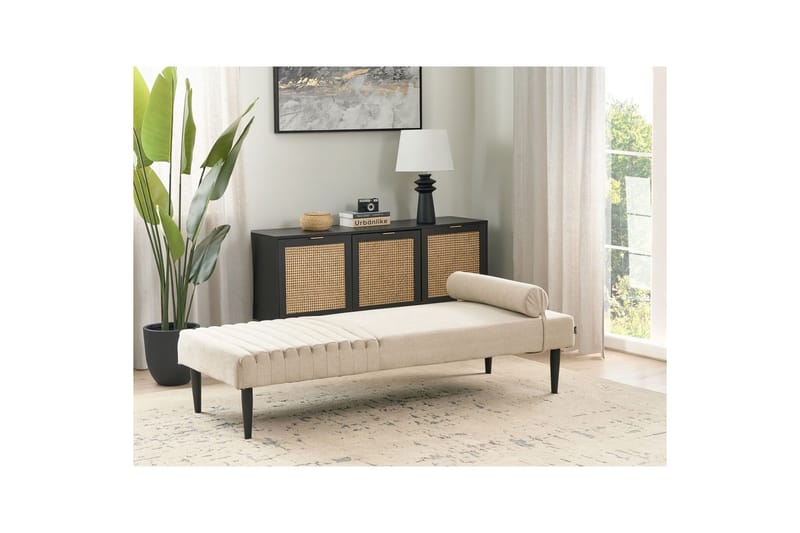 Schäslong Mauriac Beige - Beige - Möbler - Soffa - Modulsoffor - Övriga moduler till modulsoffa