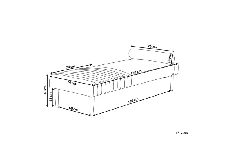 Schäslong Mauriac Grön - Grön - Möbler - Soffa - Modulsoffor - Övriga moduler till modulsoffa