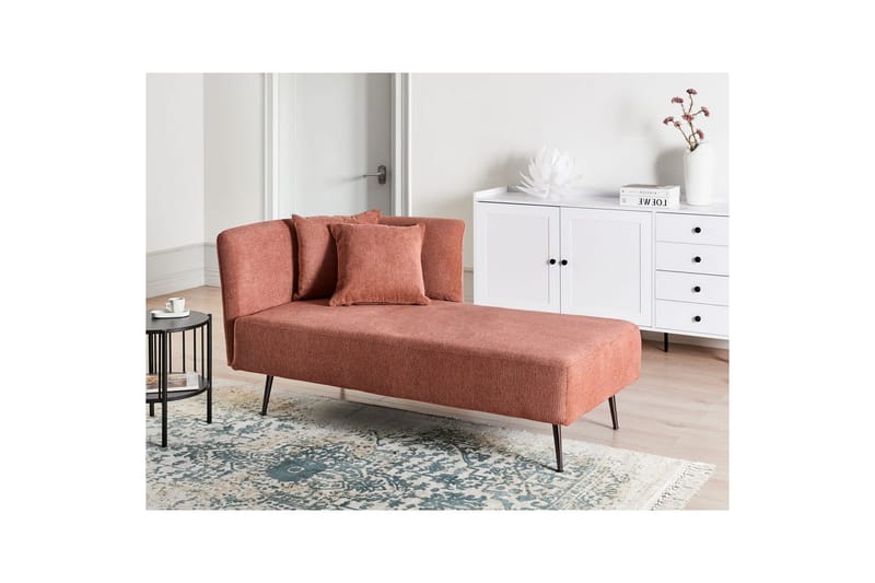 Schäslong Riom Röd, Svart, Vänstervänd - Röd, Svart, Vänstervänd - Möbler - Soffa - Modulsoffor - Övriga moduler till modulsoffa